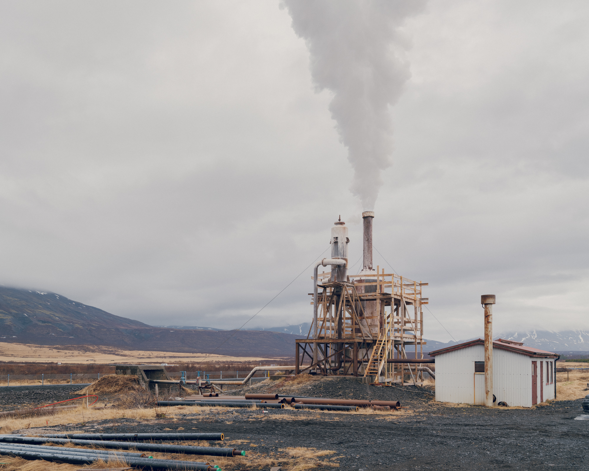 Small Geothermal Power Plant in Iceland: Sustainable energy generation in action