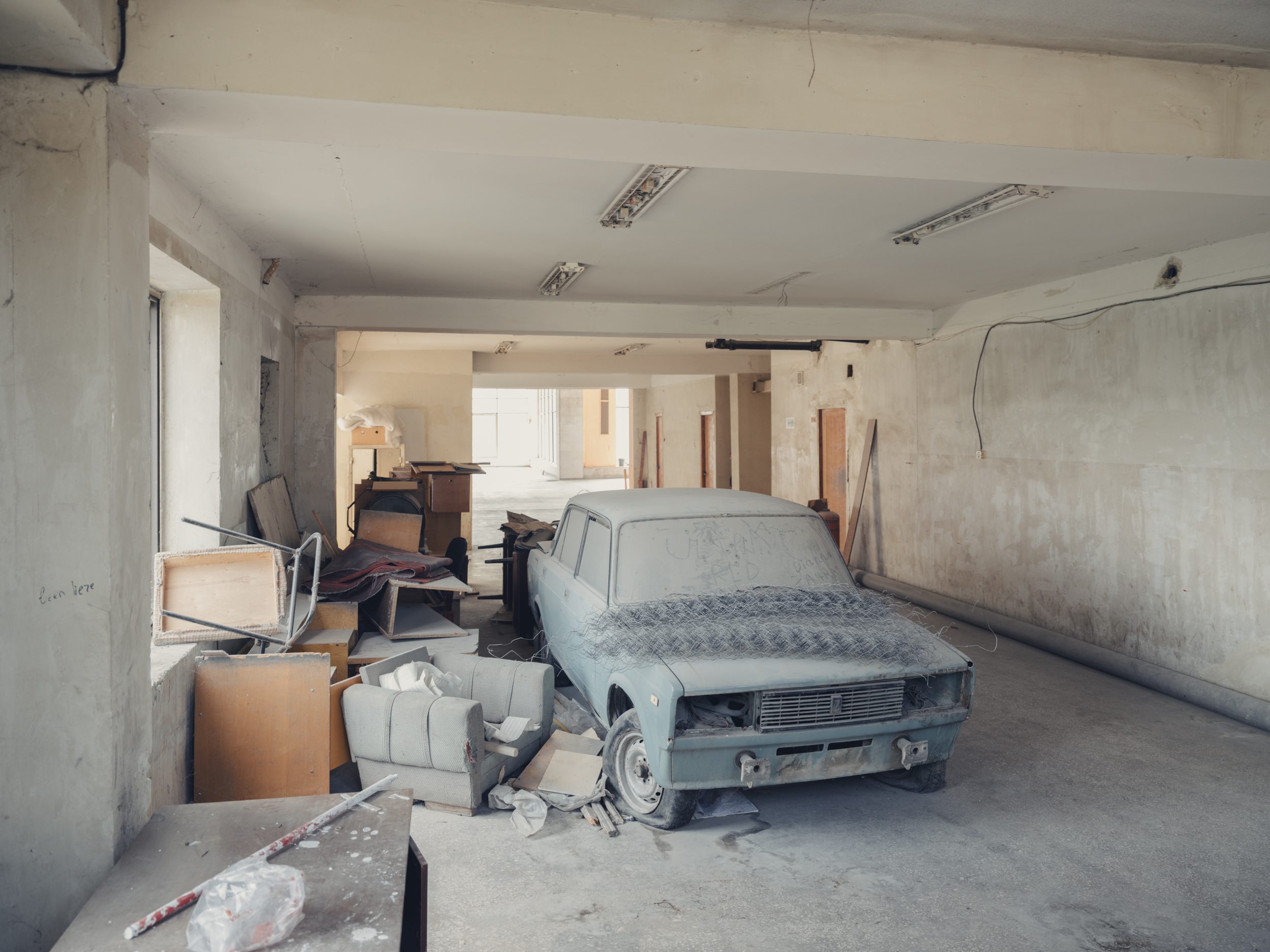 Interior of the Northern Bus Station in Armenia