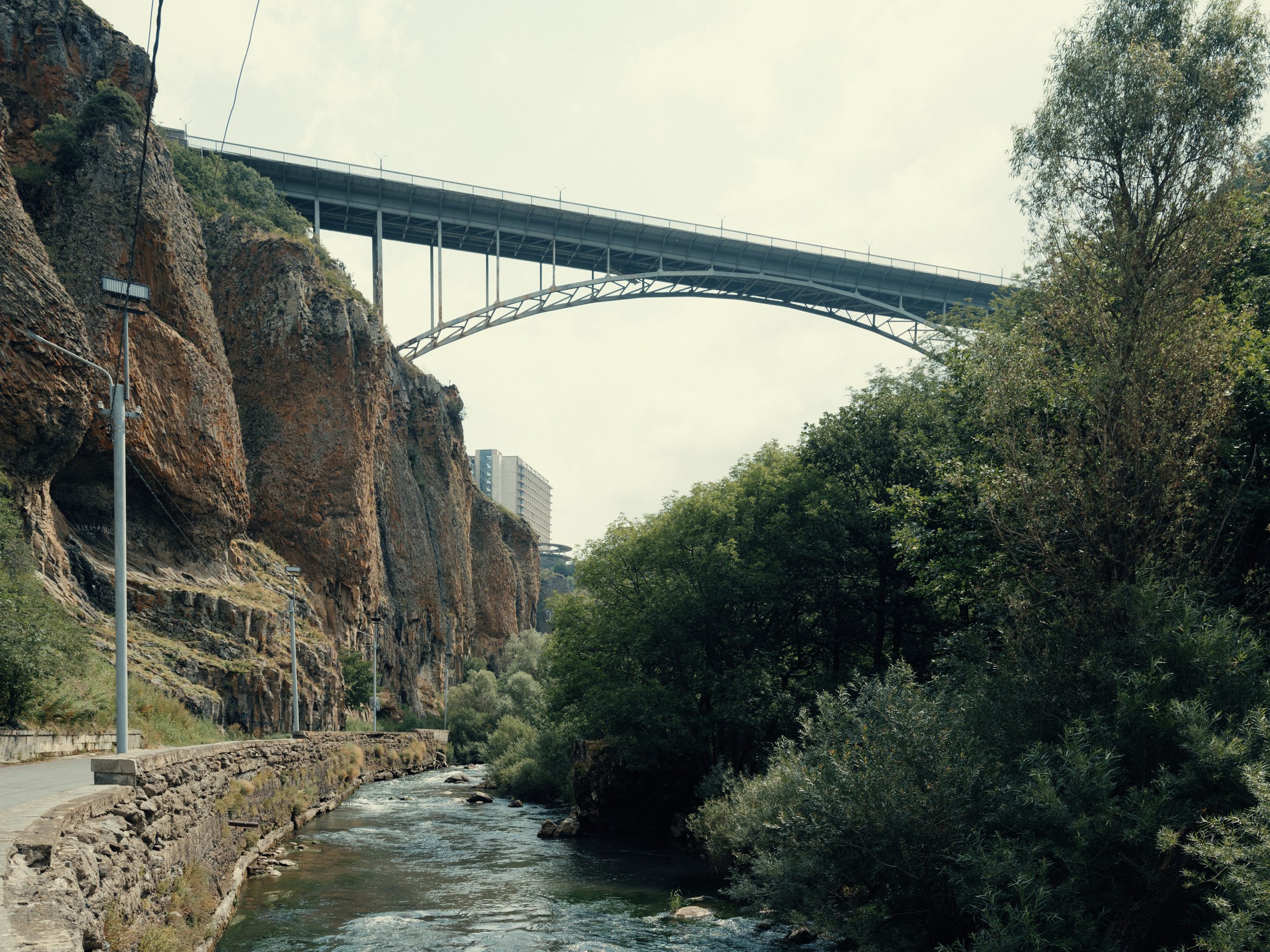 Jermuk bridge from 1972, designed by G. D. Popov