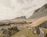 Nestled in the rugged landscape of Iceland’s southern coast lies an intriguing abandoned Viking film set, originally built for the 2010 film Viking Saga: The Legend of the Dark Prince. This once-thriving faux village is now a ghostly yet captivating attraction, blending cinematic history with Iceland’s natural beauty.