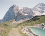 Artificial lake, Kleine Scheidegg, Switzerland, 2020