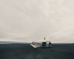 located on the southern coast of Iceland, Location: This is the DC-3 plane wreck on Sólheimasandur beach, near the town of Vík.